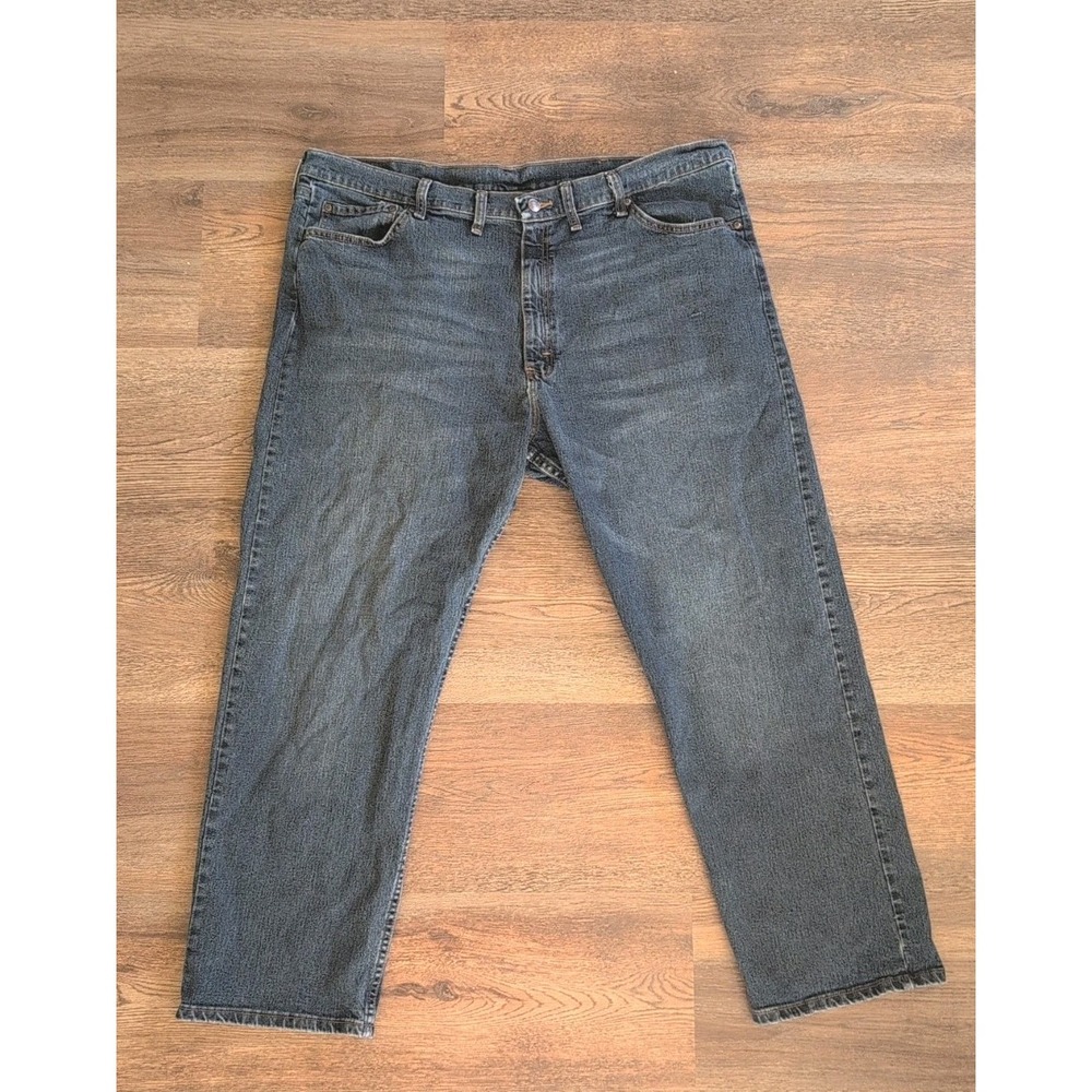 Wrangler Mens Size 44x30 meas. 42x29 Jeans Medium Wash Relaxed Fit Straight